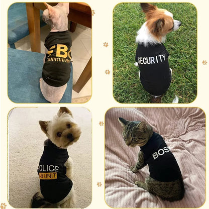 4 Packs Dog Shirts for Small Dog,  Pet T-Shirts Clothes Vest for Puppy Boy Girl XS